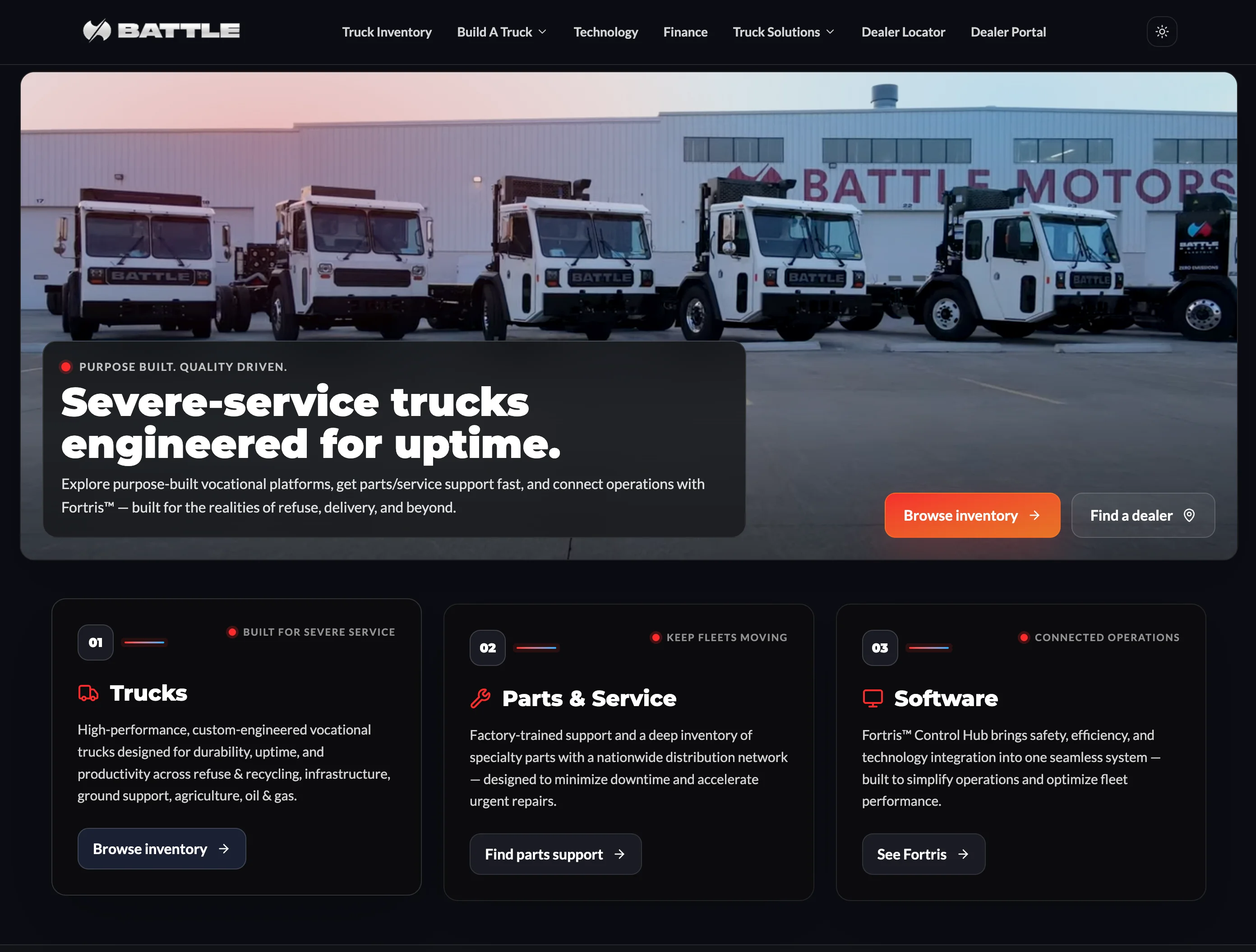 Battle Motors Web Platform