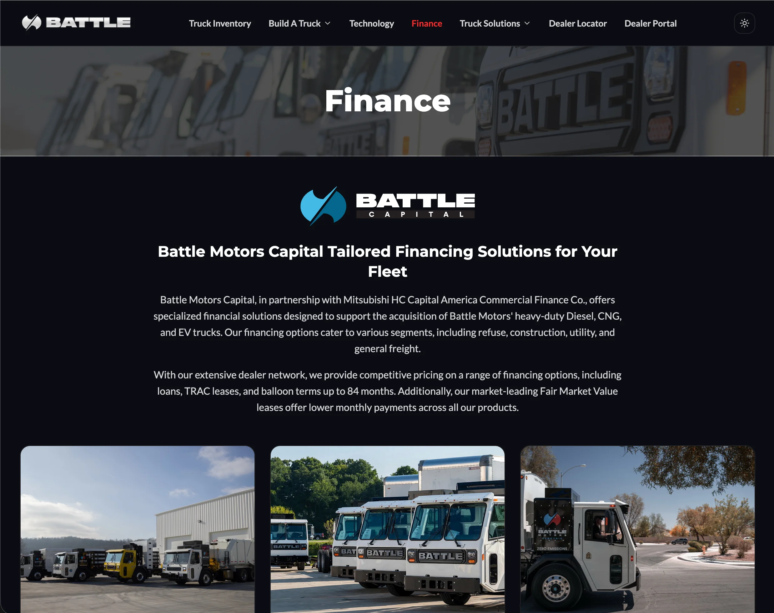 Dark — Battle Motors Capital