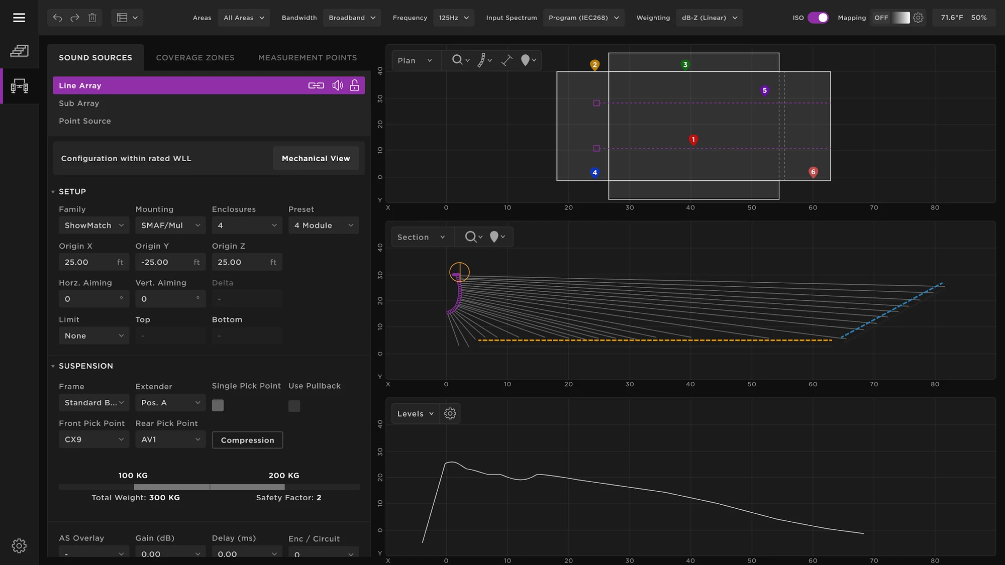 Coverage map UI in dark mode