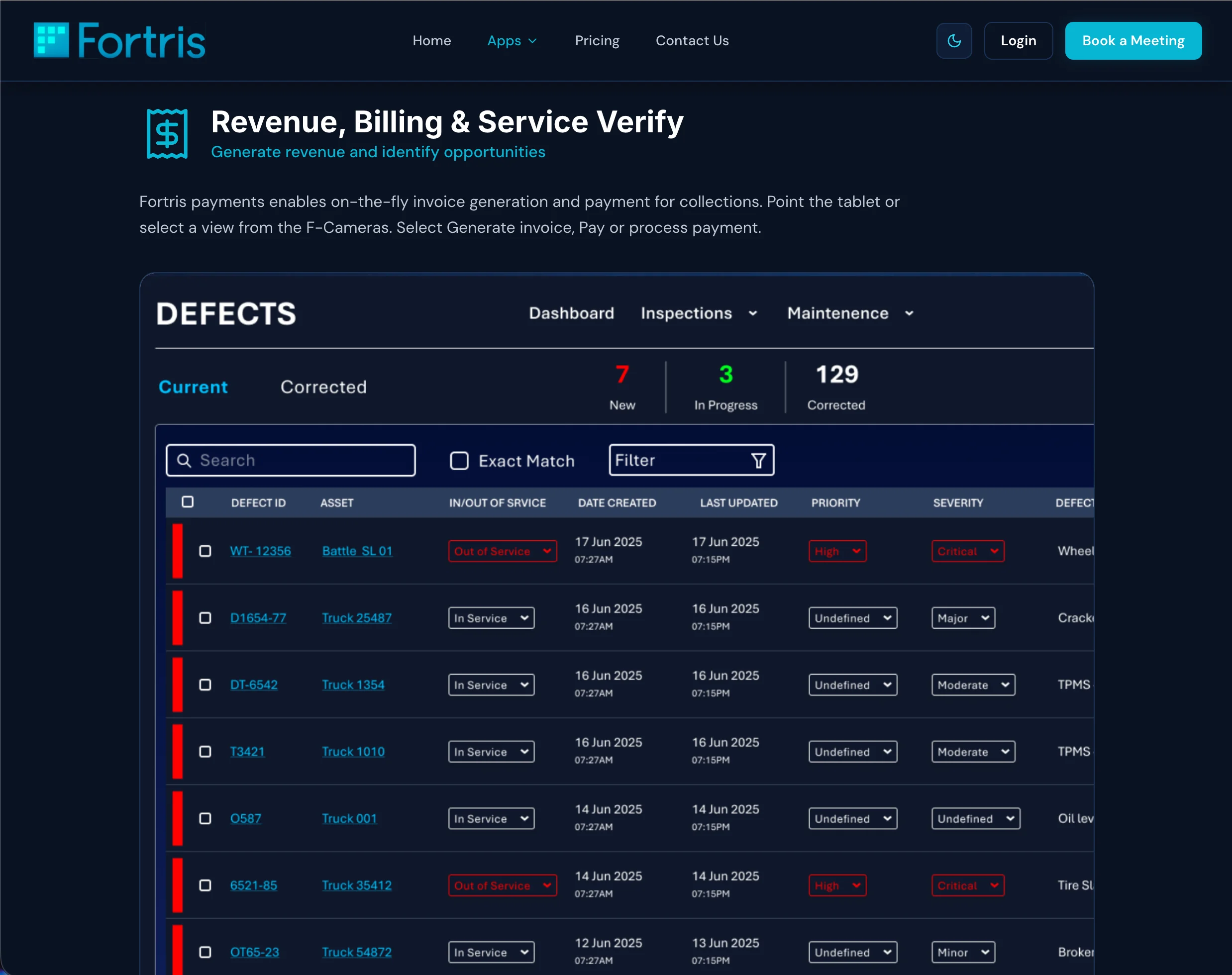 App detail — Revenue, Billing & Service Verify