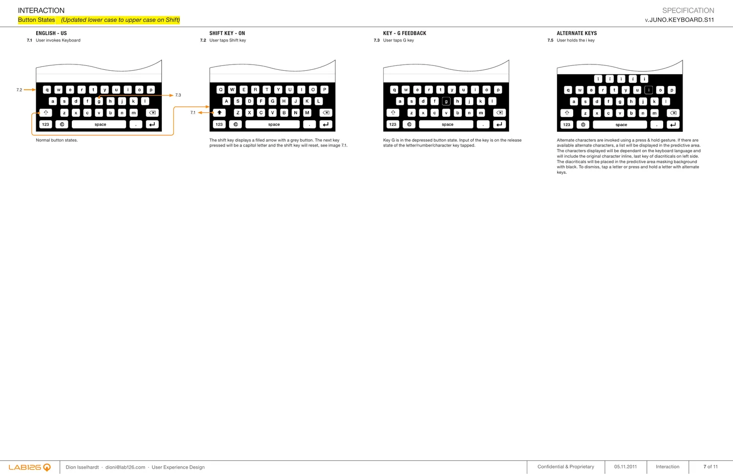 Alternate characters and diacriticals